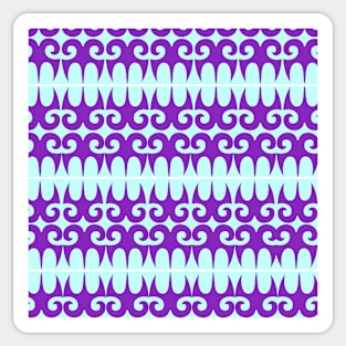 Ice blue w.purple shapes Sticker